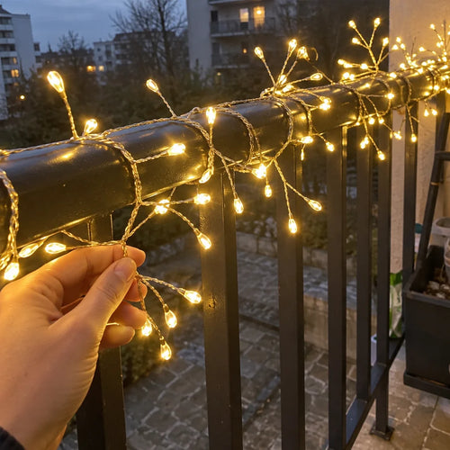 Guirlande Lumineuse LED USB Pétard avec Télécommande 8 Modes pour Fête de Mariage Jardin Chambre Noël 3/6/9/12 M — photo